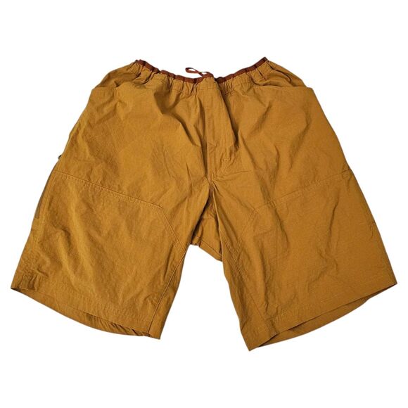 REI Co-Op Shorts Mens XL Mustard Lightweight Hiking Side Zip Pocket Outdoor - Picture 1 of 8